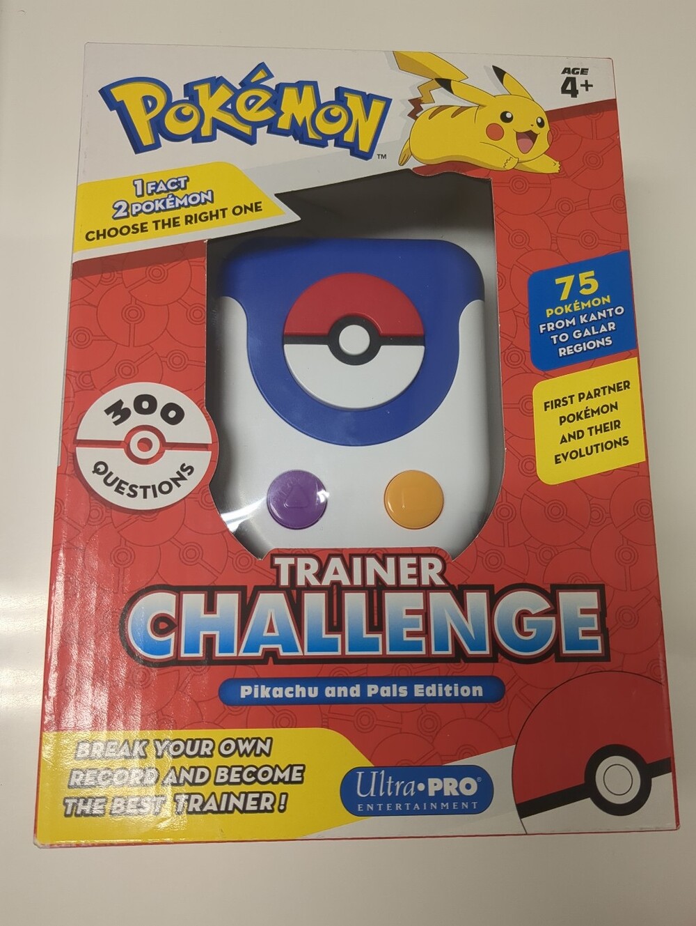 Pokemon Trainer Challenge  Pikachu and Pals Edition Ultra Pro Entertainment